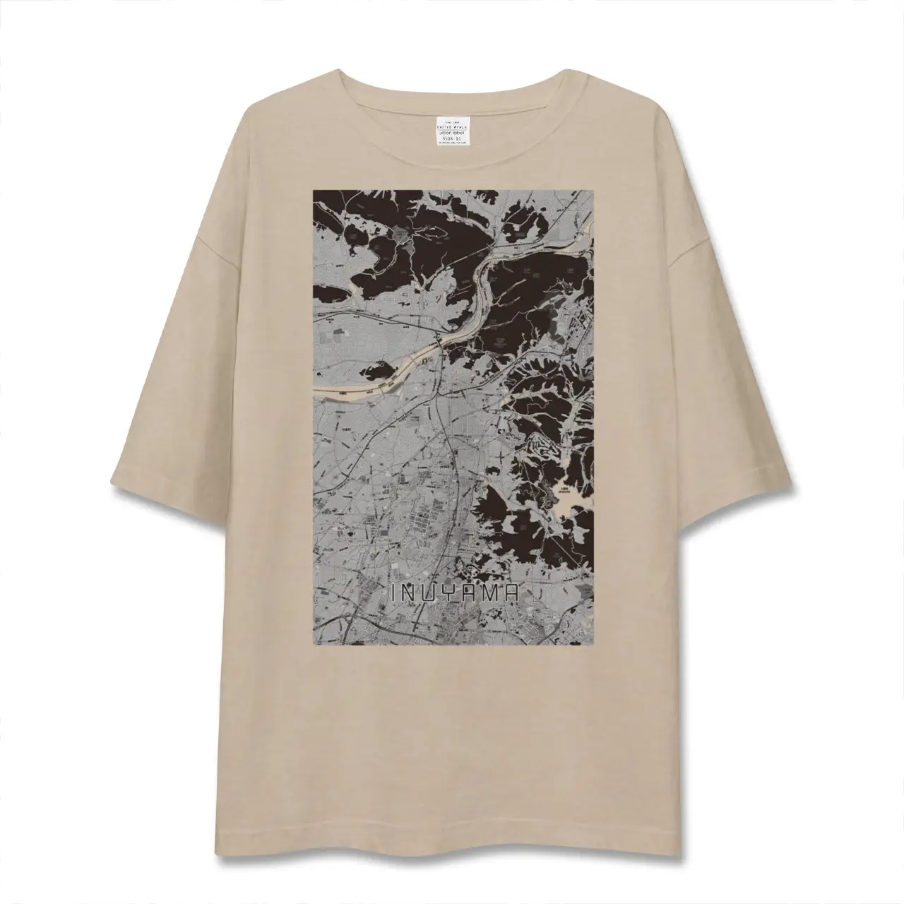 【犬山（愛知県）】地図柄ビッグシルエットTシャツ
