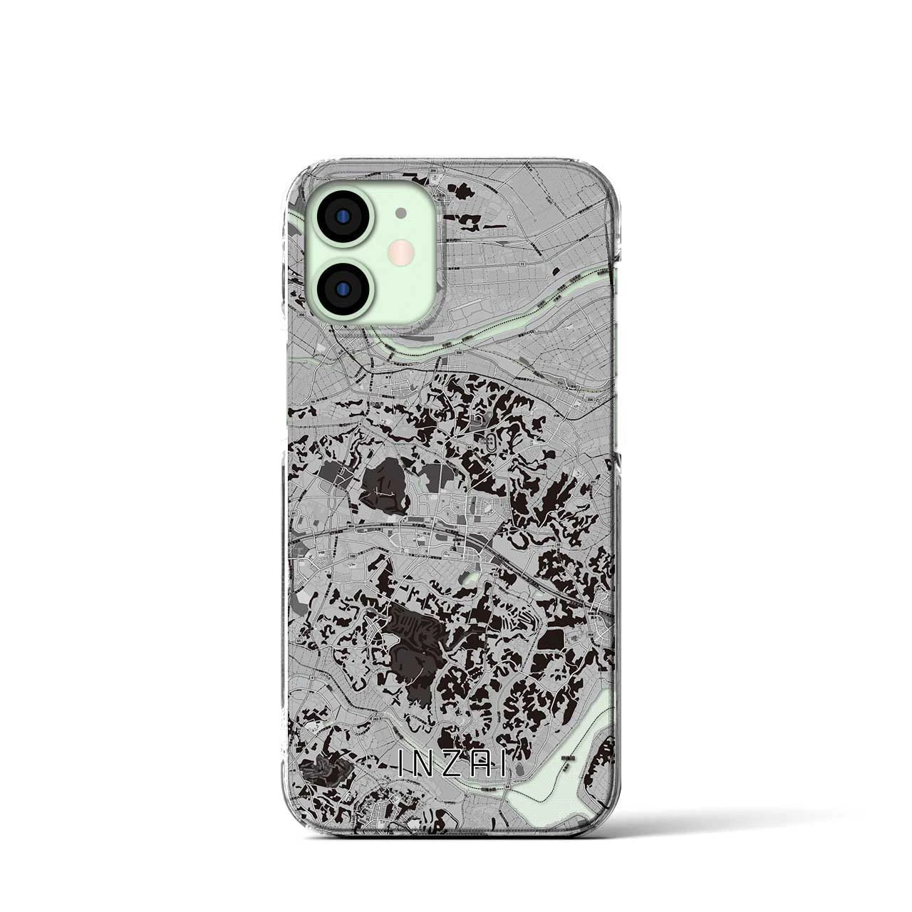 【印西（千葉県）】地図柄iPhoneケース（クリアタイプ）