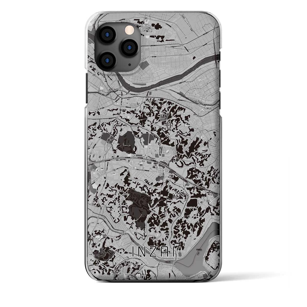 【印西（千葉県）】地図柄iPhoneケース（クリアタイプ）