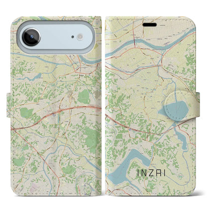 【印西（千葉県）】地図柄iPhoneケース（手帳タイプ）