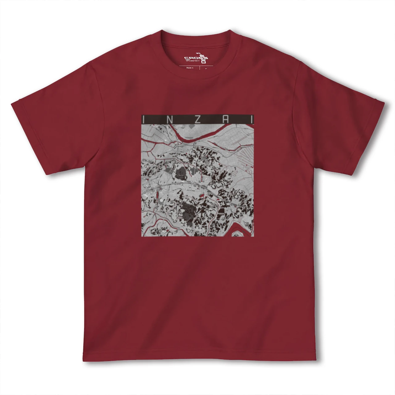 【印西（千葉県）】地図柄ヘビーウェイトTシャツ