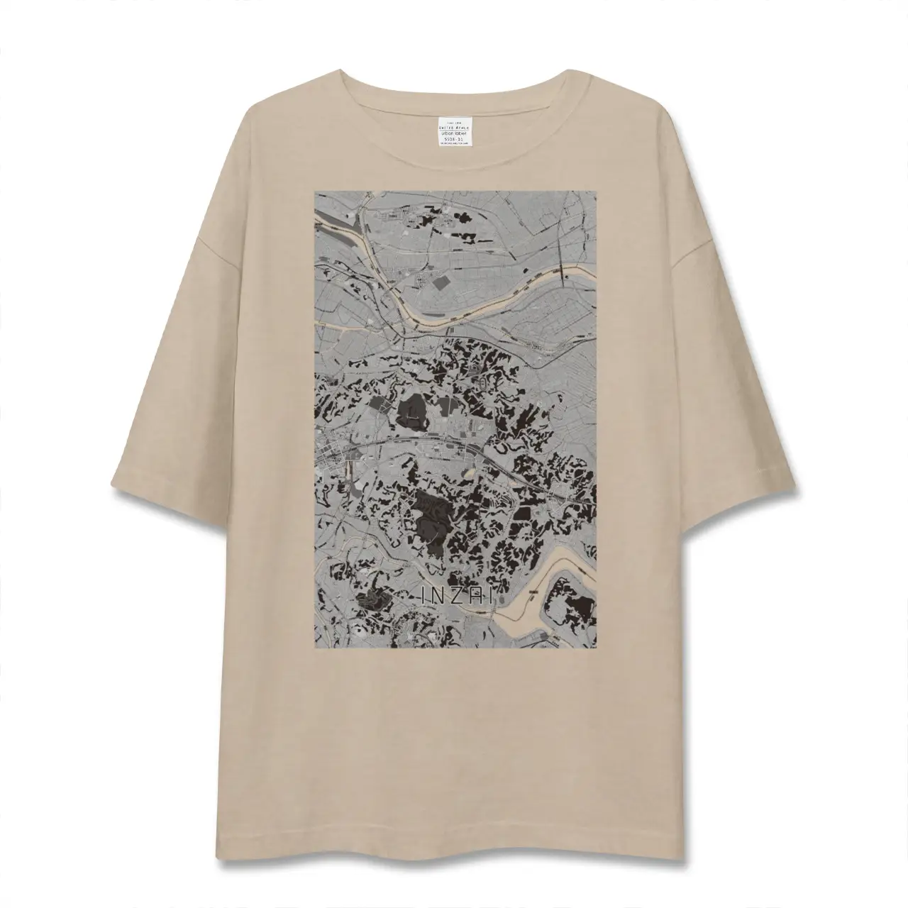 【印西（千葉県）】地図柄ビッグシルエットTシャツ