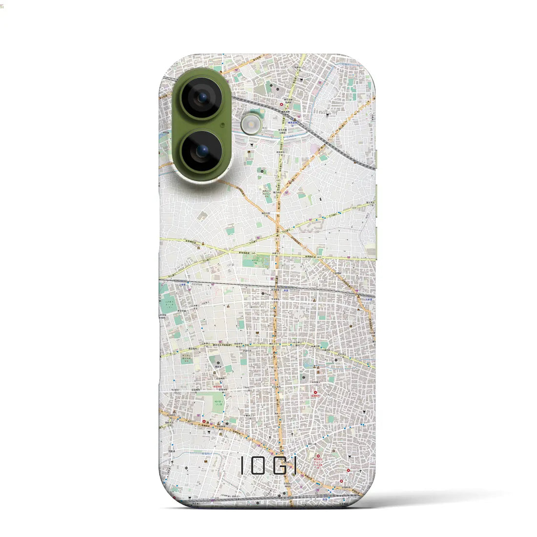 【井荻(東京都)】地図柄iPhoneケース(バックカバータイプ)ブラック・iPhone 17 Pro Max 用