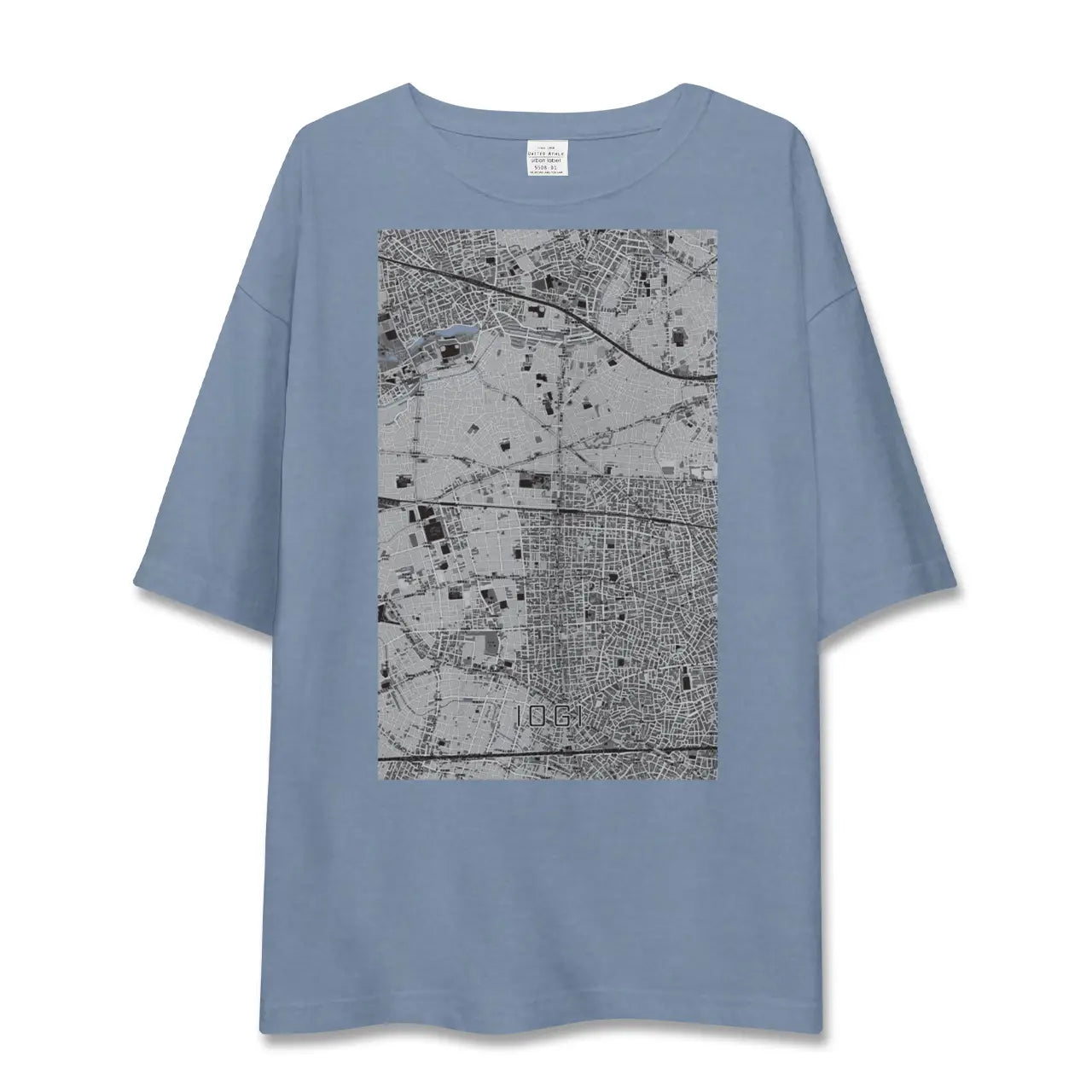 【井荻（東京都）】地図柄ビッグシルエットTシャツ