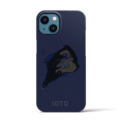 【硫黄島（東京都）】地図柄iPhoneケース（バックカバータイプ）