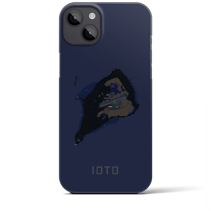 【硫黄島（東京都）】地図柄iPhoneケース（バックカバータイプ）