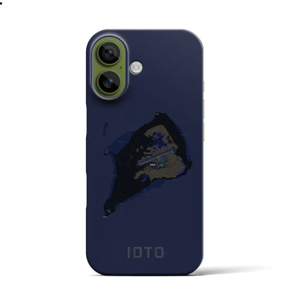 【硫黄島（東京都）】地図柄iPhoneケース（バックカバータイプ）