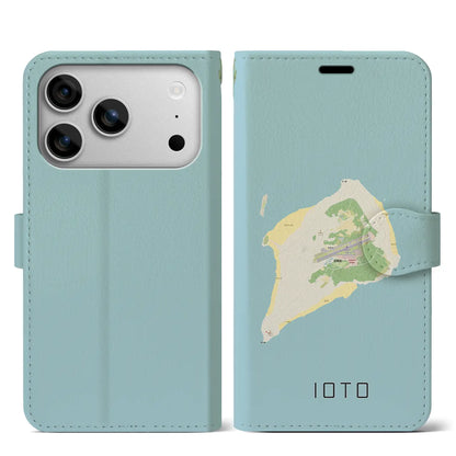 【硫黄島（東京都）】地図柄iPhoneケース（手帳タイプ）