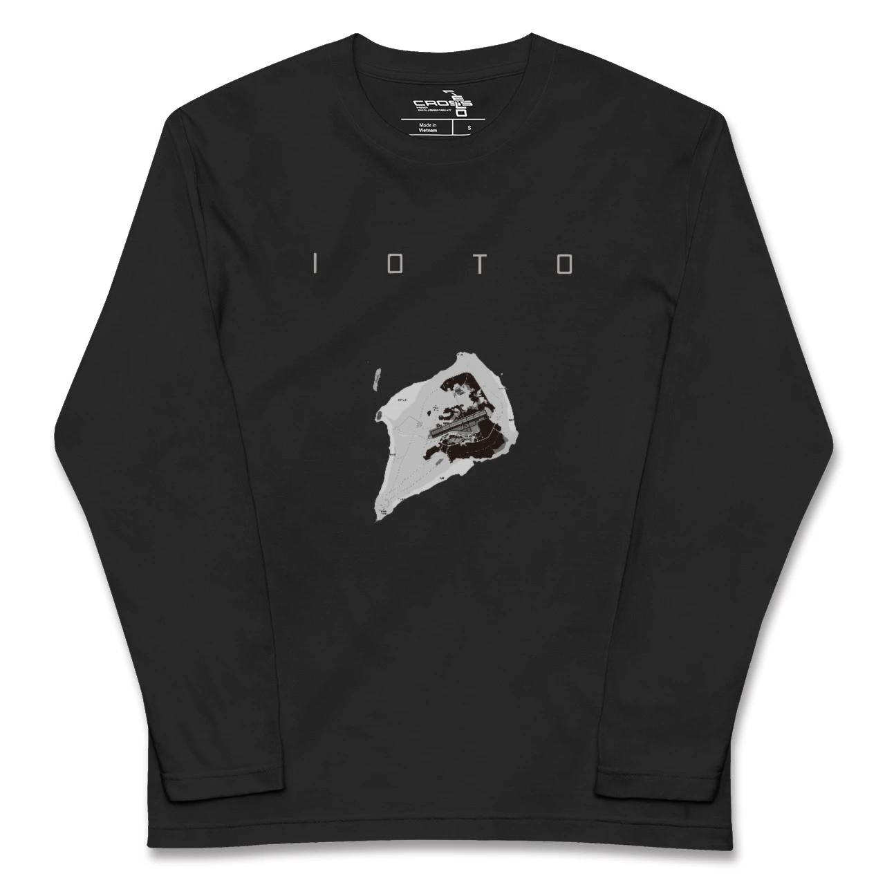 【硫黄島（東京都）】地図柄ロングスリーブTシャツ
