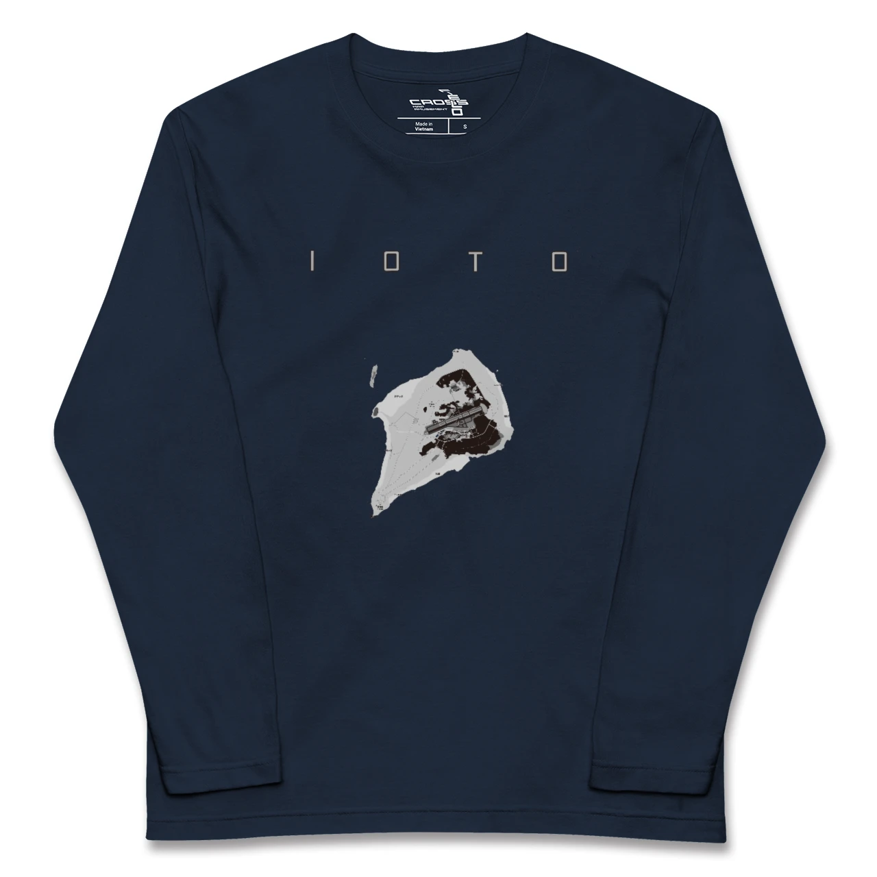 【硫黄島（東京都）】地図柄ロングスリーブTシャツ