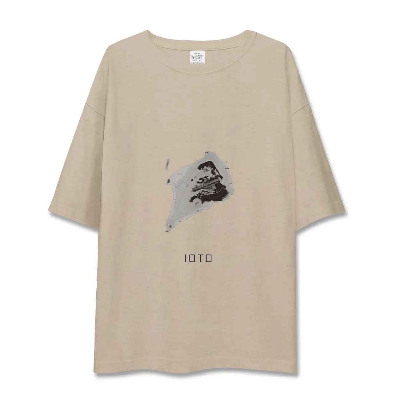 【硫黄島（東京都）】地図柄ビッグシルエットTシャツ
