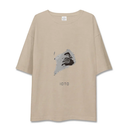 【硫黄島（東京都）】地図柄ビッグシルエットTシャツ
