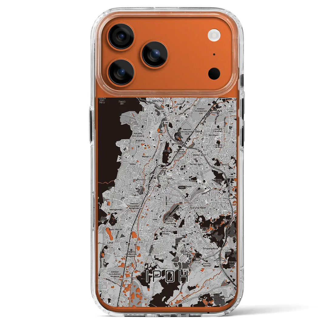 【イポー（マレーシア）】地図柄iPhoneケース（MagSafeタイプ）