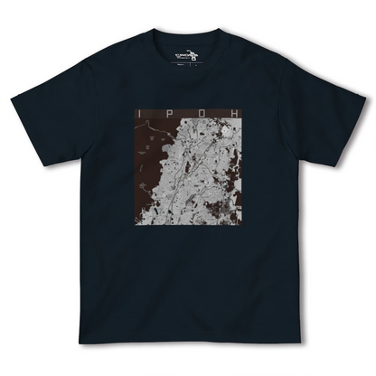 【イポー（マレーシア）】地図柄ヘビーウェイトTシャツ