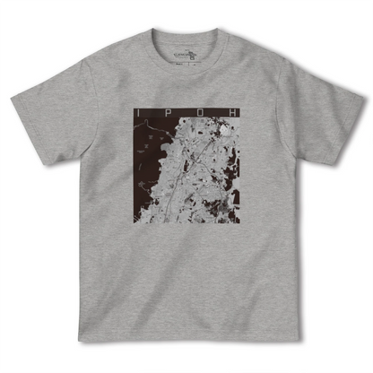 【イポー（マレーシア）】地図柄ヘビーウェイトTシャツ