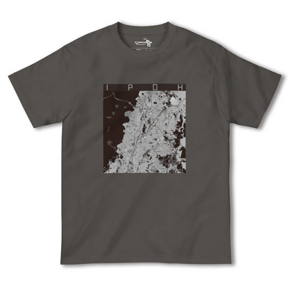 【イポー（マレーシア）】地図柄ヘビーウェイトTシャツ