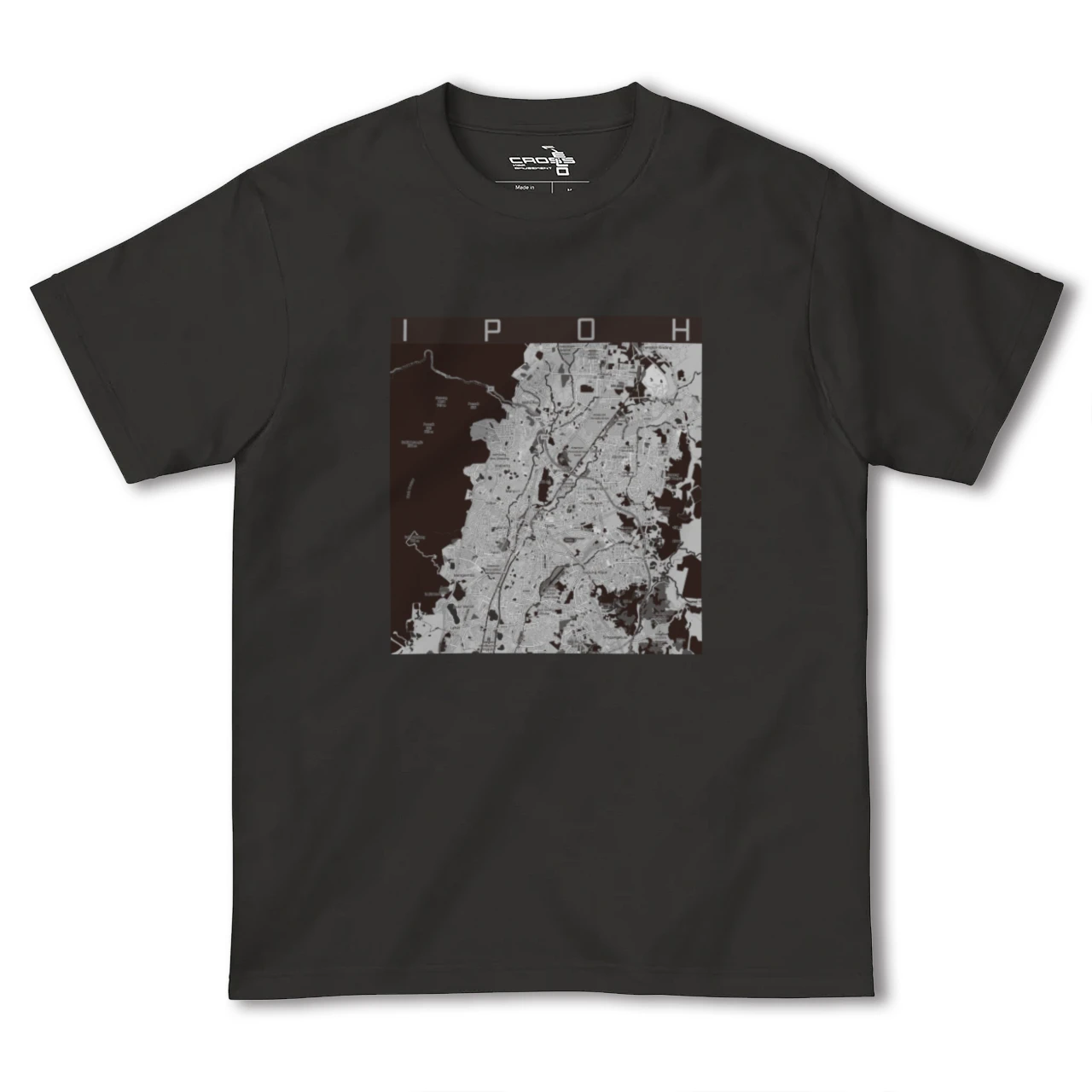 【イポー（マレーシア）】地図柄ヘビーウェイトTシャツ