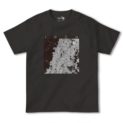 【イポー（マレーシア）】地図柄ヘビーウェイトTシャツ