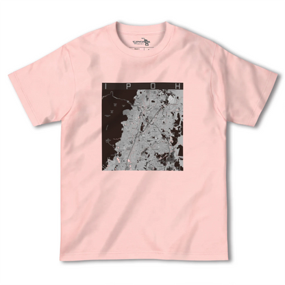 【イポー（マレーシア）】地図柄ヘビーウェイトTシャツ
