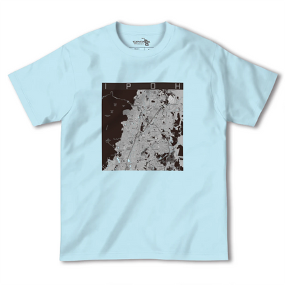 【イポー（マレーシア）】地図柄ヘビーウェイトTシャツ