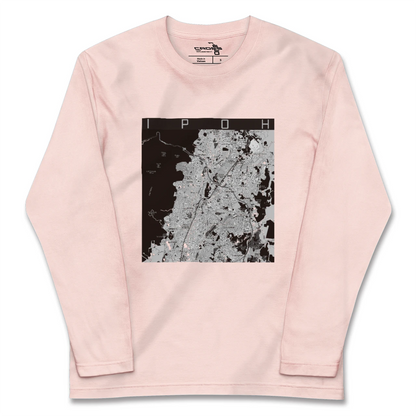 【イポー（マレーシア）】地図柄ロングスリーブTシャツ