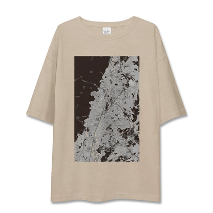 【イポー（マレーシア）】地図柄ビッグシルエットTシャツ