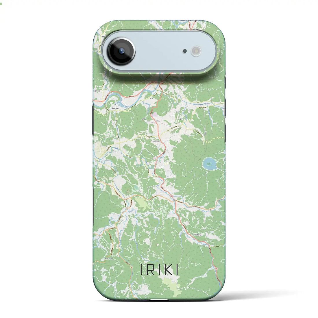 【入来（鹿児島県）】地図柄iPhoneケース（バックカバータイプ）ブラック・iPhone 17 Pro Max 用