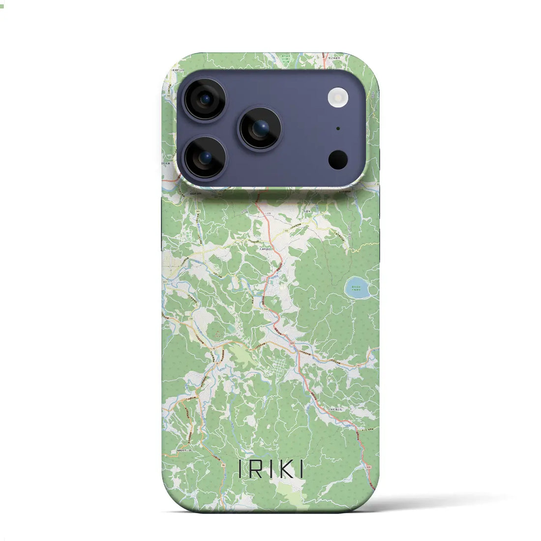 【入来（鹿児島県）】地図柄iPhoneケース（バックカバータイプ）ナチュラル・iPhone 17 Pro Max 用