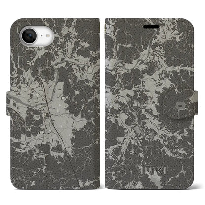 【入来（鹿児島県）】地図柄iPhoneケース（手帳タイプ）