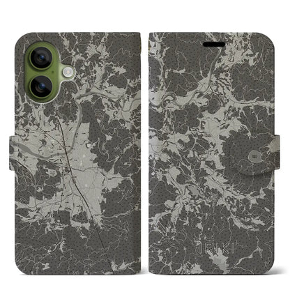 【入来（鹿児島県）】地図柄iPhoneケース（手帳タイプ）