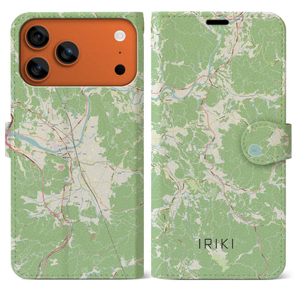 【入来（鹿児島県）】地図柄iPhoneケース（手帳タイプ）