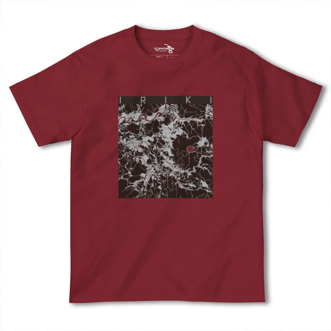 【入来(鹿児島県)】地図柄ヘビーウェイトTシャツ