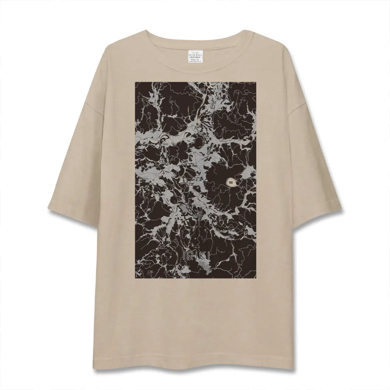 【入来（鹿児島県）】地図柄ビッグシルエットTシャツ