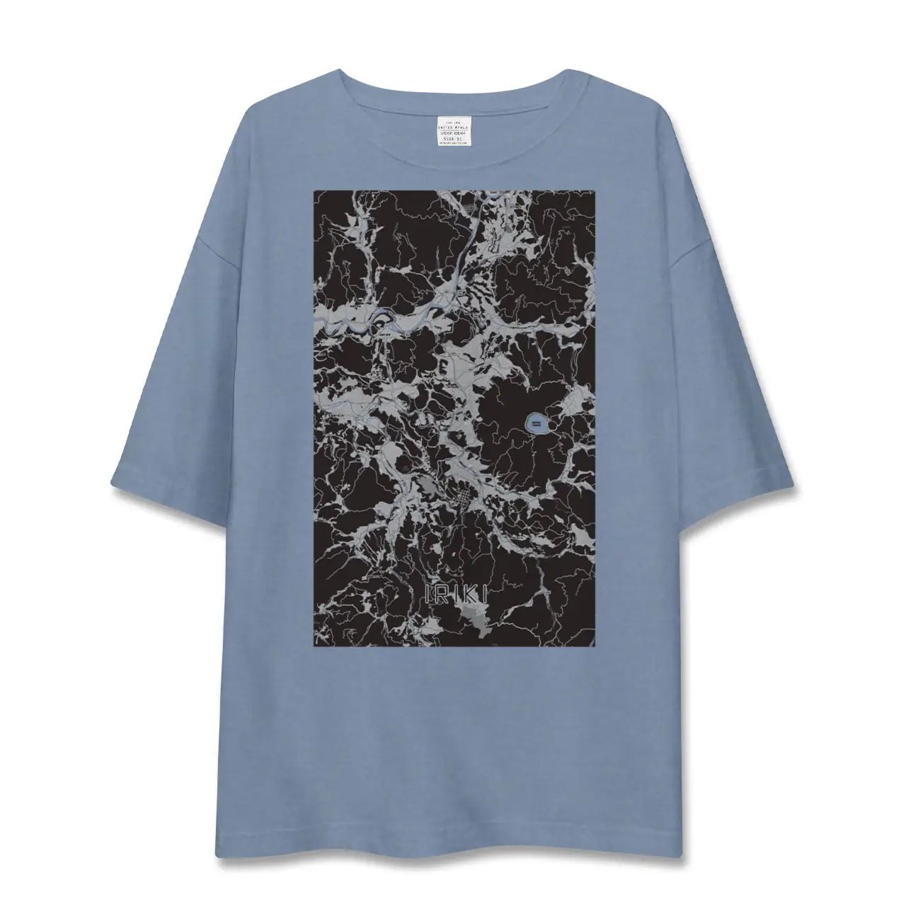 【入来（鹿児島県）】地図柄ビッグシルエットTシャツ