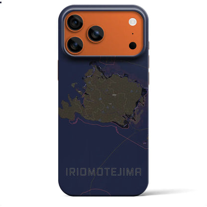 【西表島（沖縄県）】地図柄iPhoneケース（バックカバータイプ）