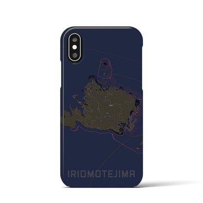 【西表島（沖縄県）】地図柄iPhoneケース（バックカバータイプ）