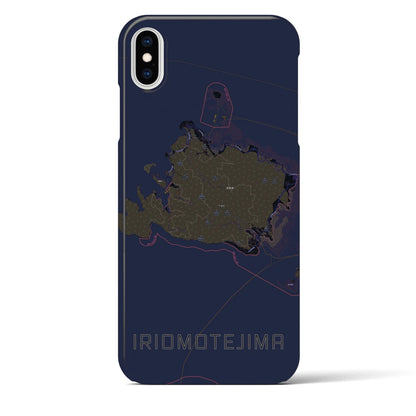 【西表島（沖縄県）】地図柄iPhoneケース（バックカバータイプ）