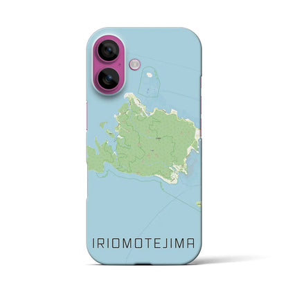 【西表島（沖縄県）】地図柄iPhoneケース（バックカバータイプ）