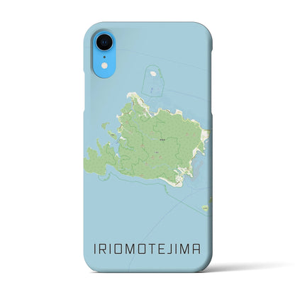 【西表島（沖縄県）】地図柄iPhoneケース（バックカバータイプ）