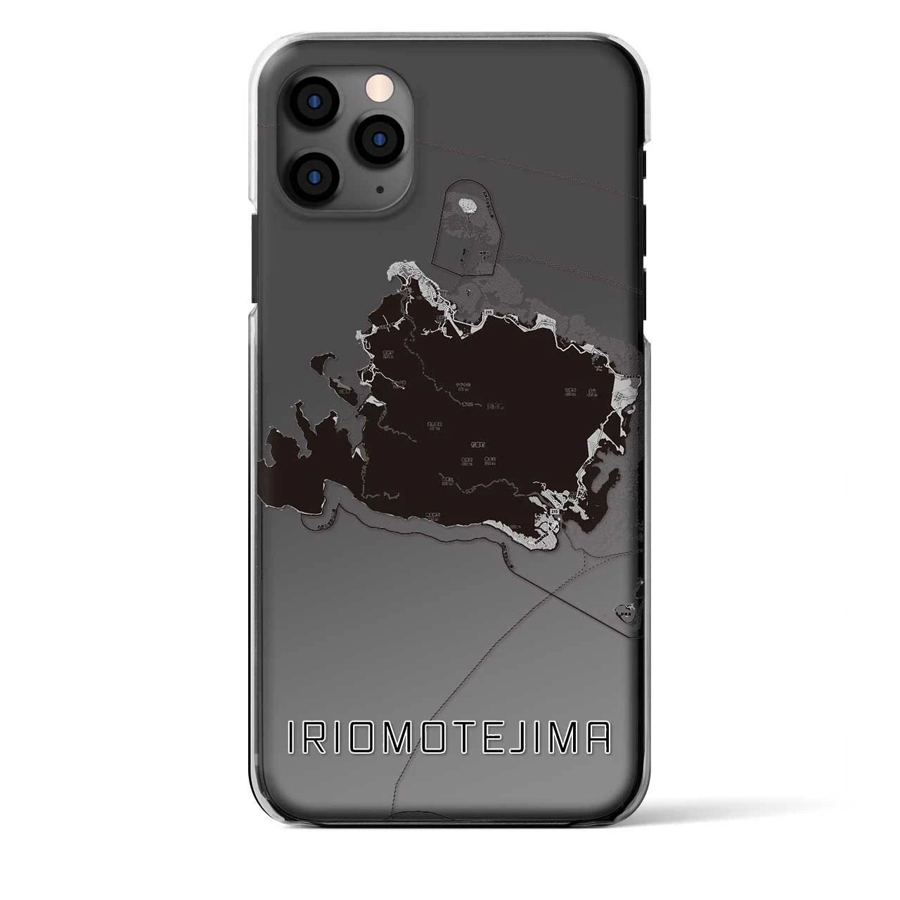 【西表島（沖縄県）】地図柄iPhoneケース（クリアタイプ）