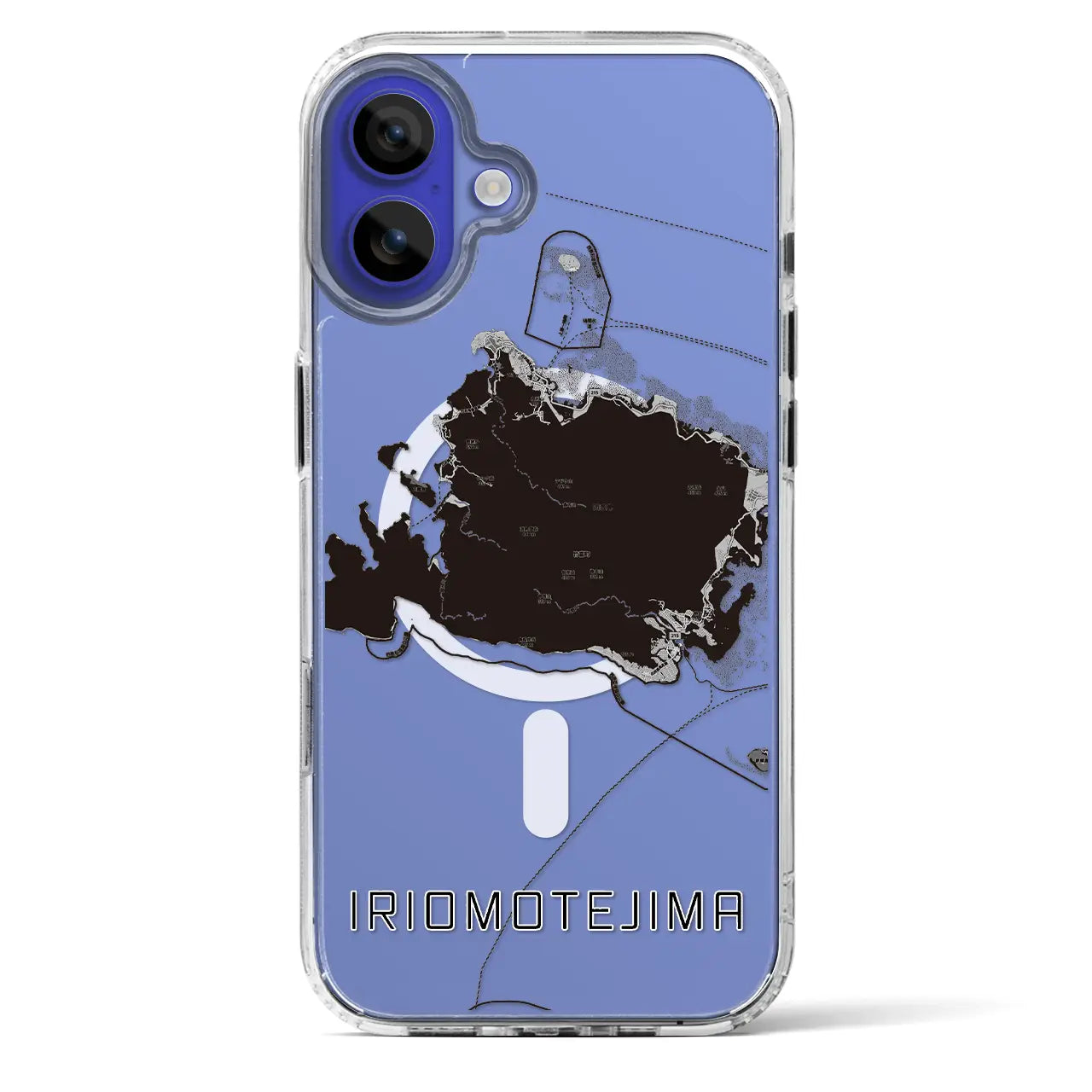 【西表島（沖縄県）】地図柄iPhoneケース（MagSafeタイプ）