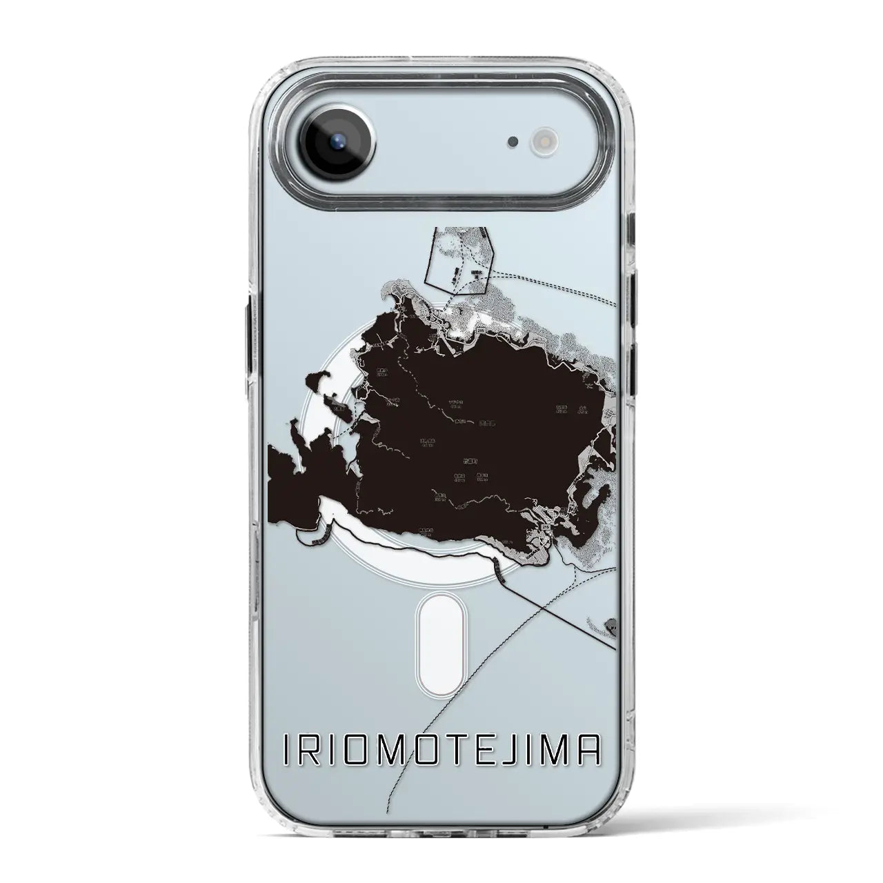 【西表島（沖縄県）】地図柄iPhoneケース（MagSafeタイプ）