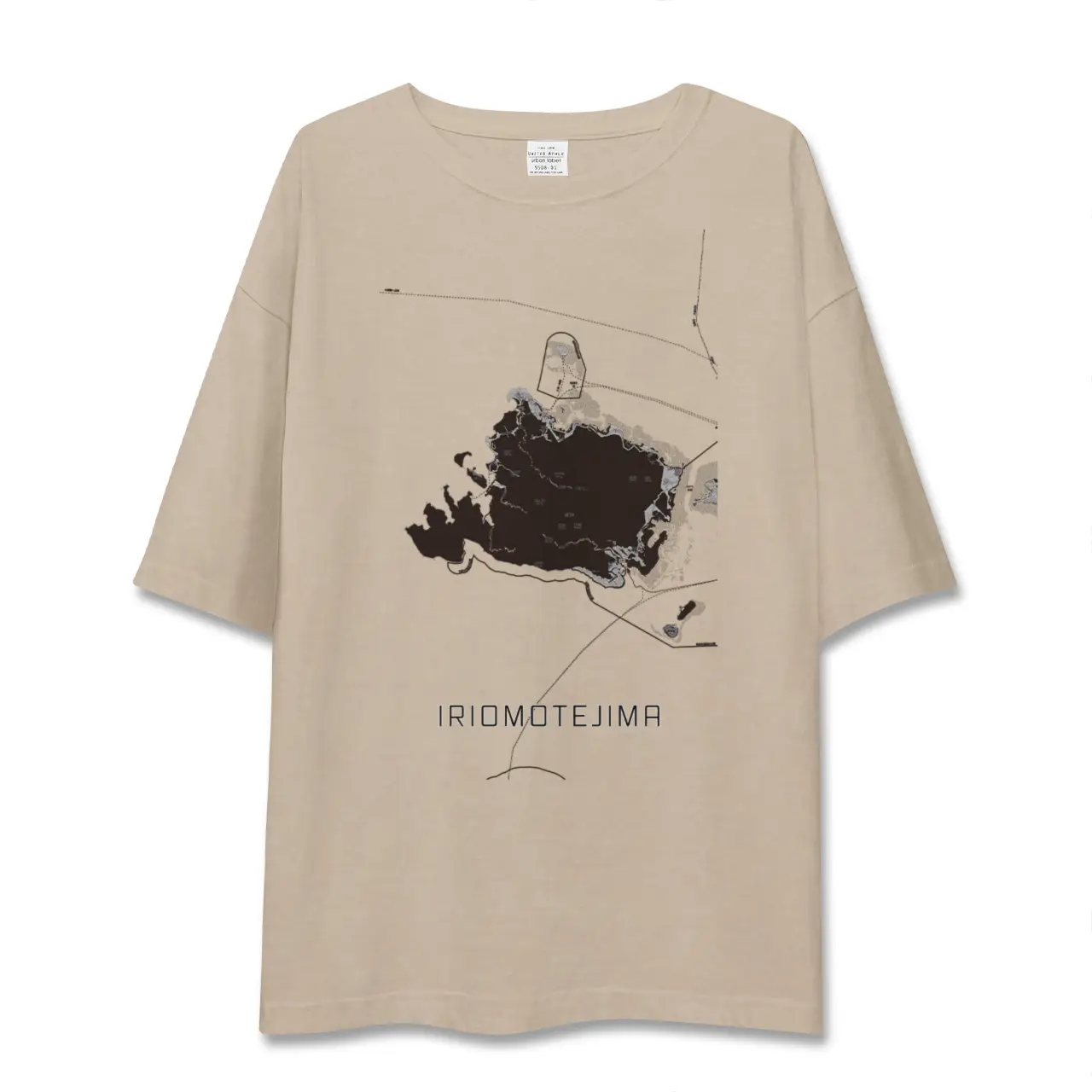 【西表島（沖縄県）】地図柄ビッグシルエットTシャツ