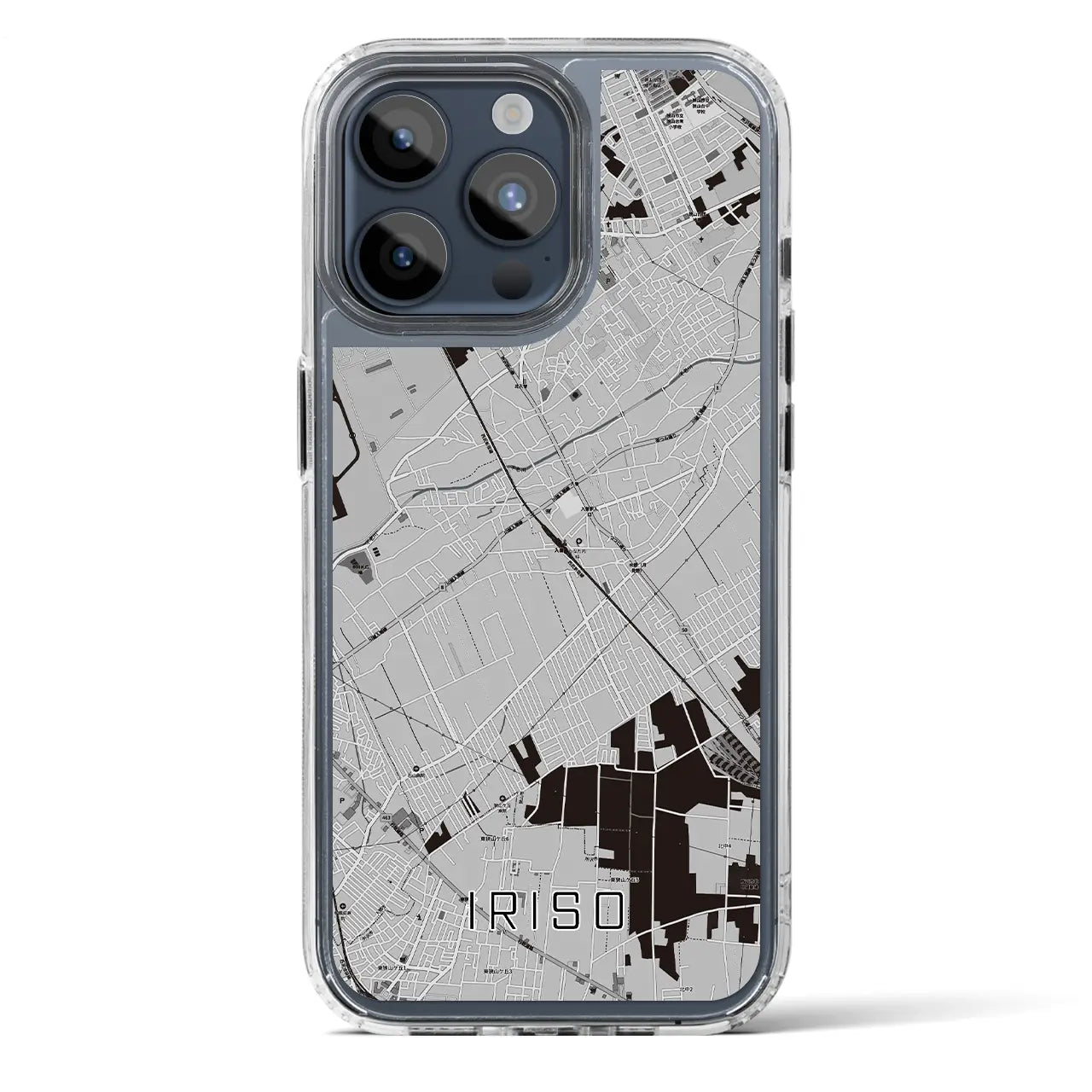 【入曽（埼玉県）】地図柄iPhoneケース（MagSafeタイプ）