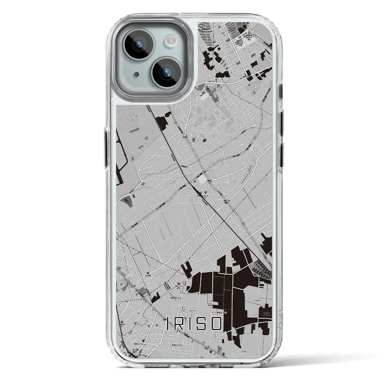 【入曽（埼玉県）】地図柄iPhoneケース（MagSafeタイプ）