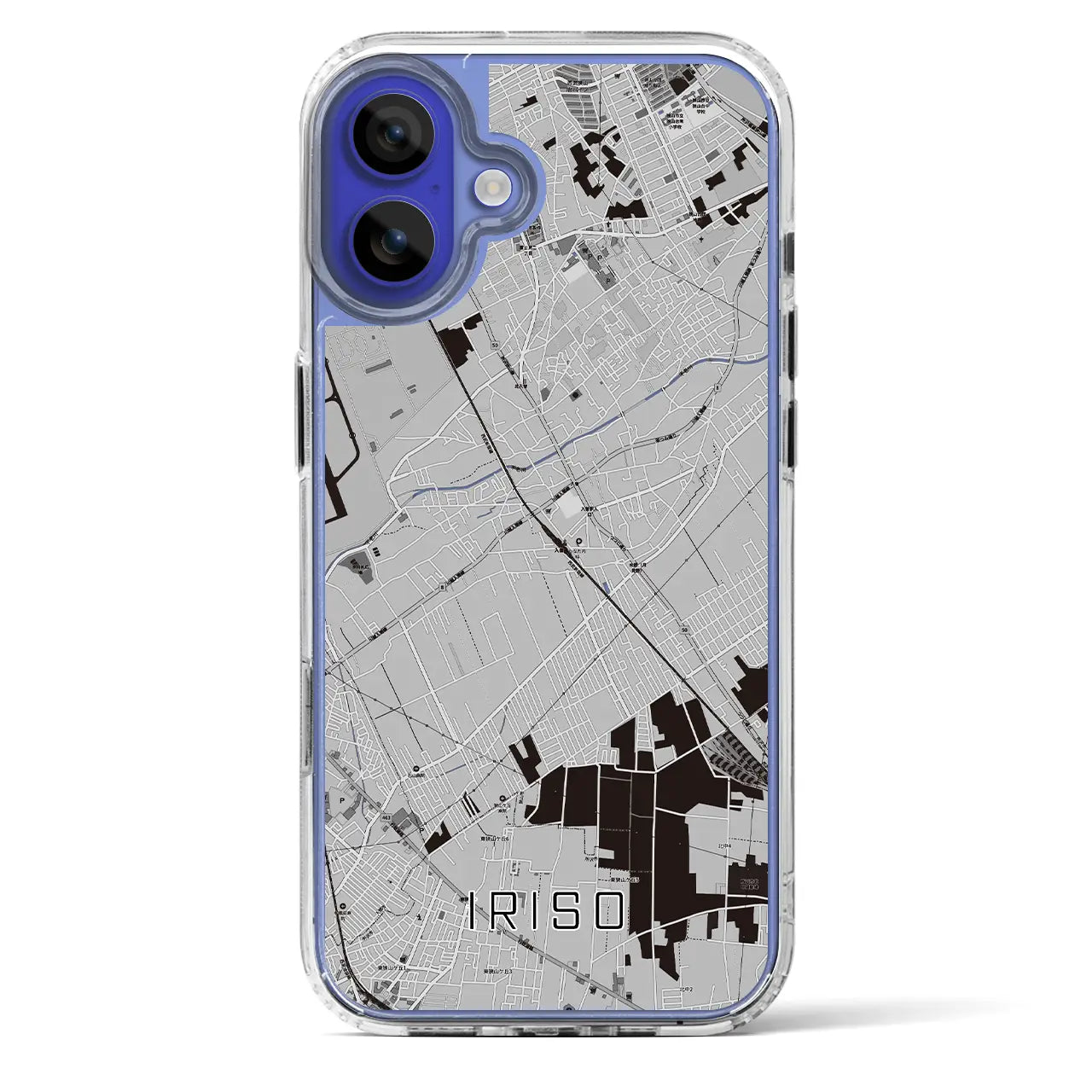 【入曽（埼玉県）】地図柄iPhoneケース（MagSafeタイプ）