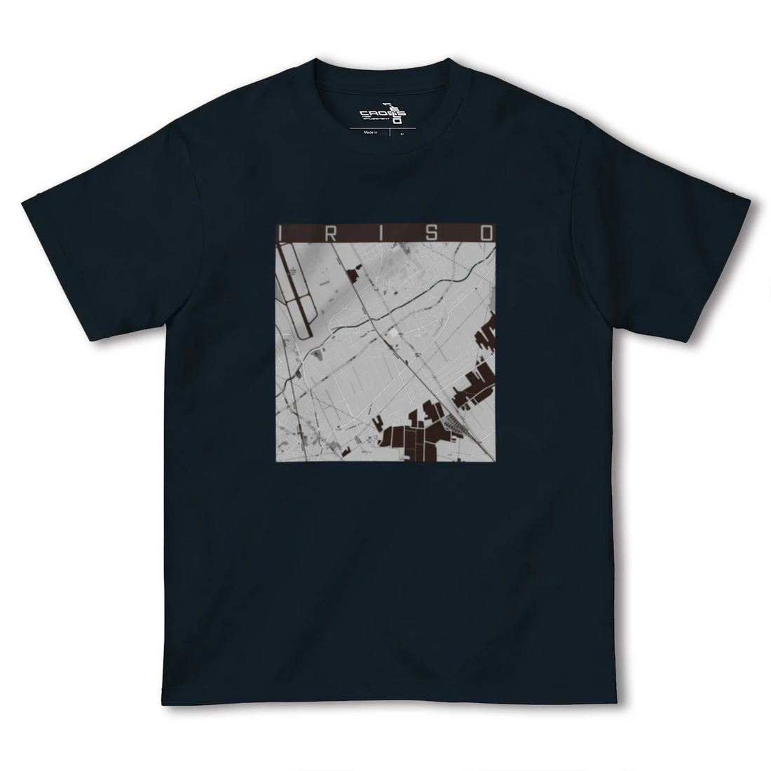 【入曽(埼玉県)】地図柄ヘビーウェイトTシャツ