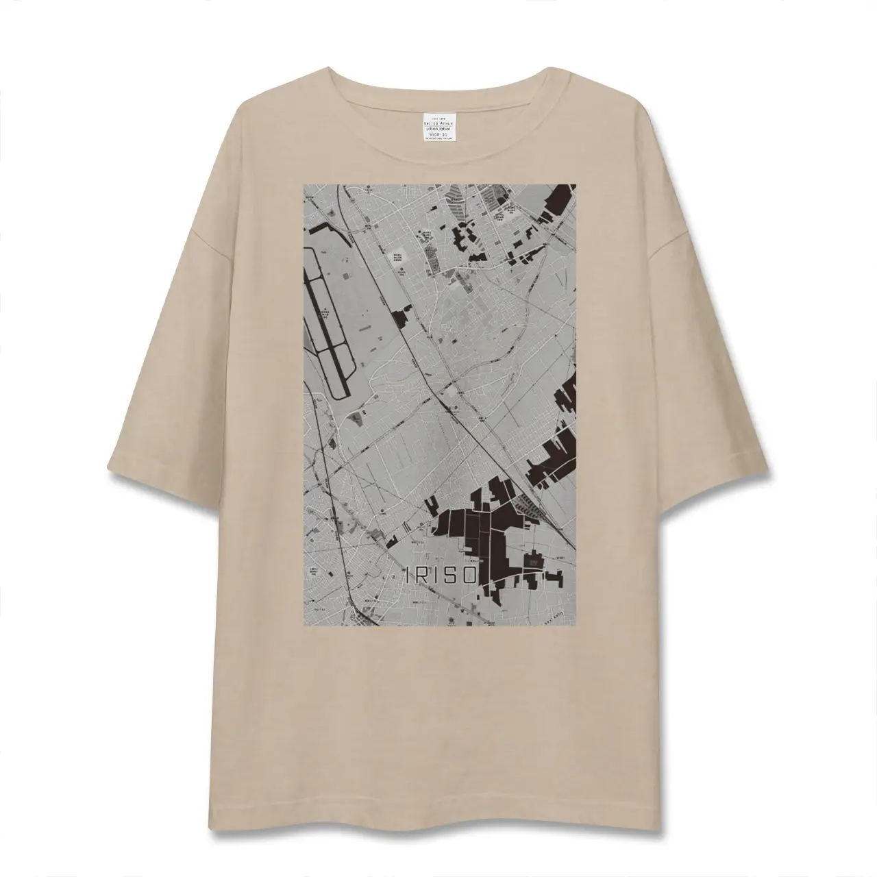 【入曽（埼玉県）】地図柄ビッグシルエットTシャツ