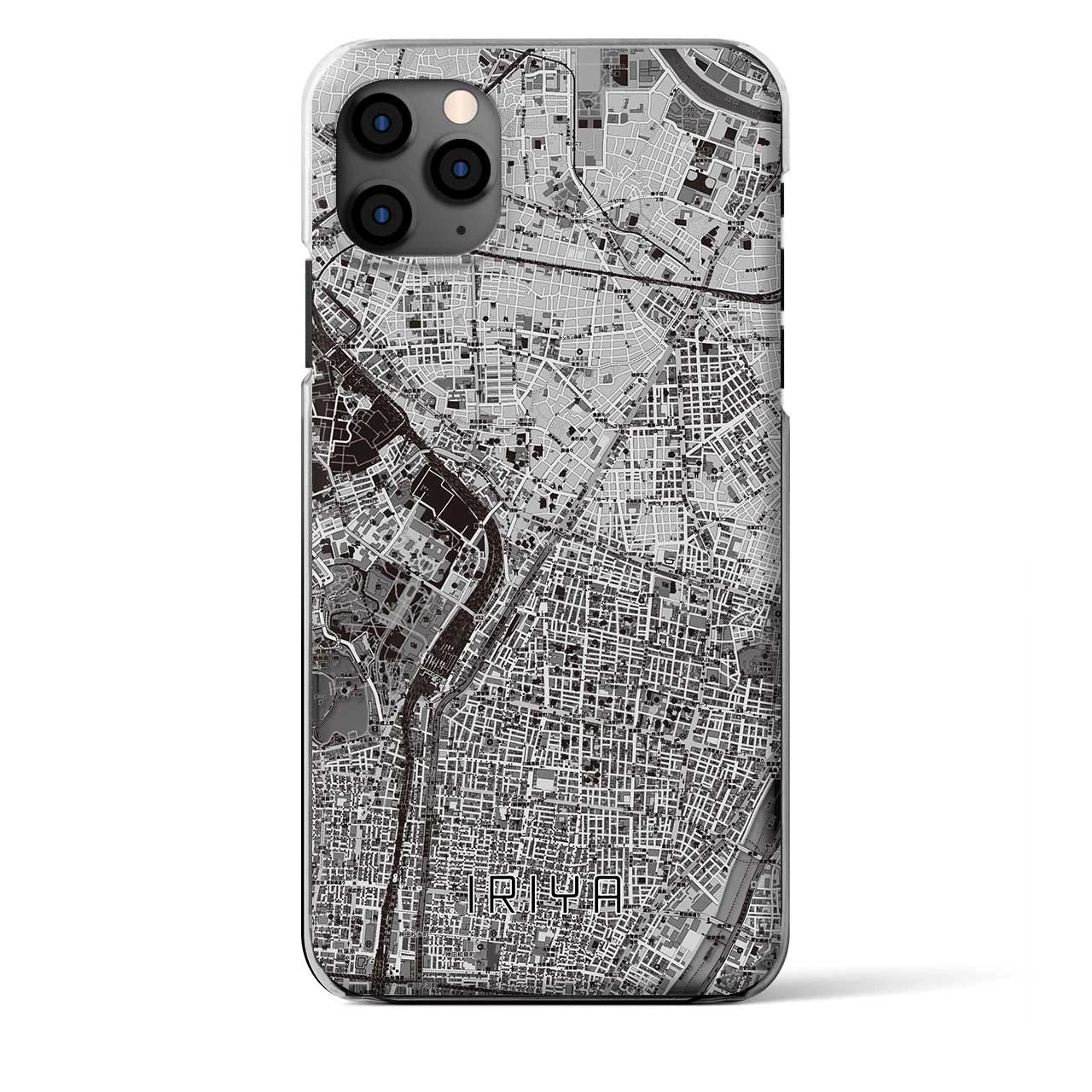 【入谷（東京都）】地図柄iPhoneケース（クリアタイプ）