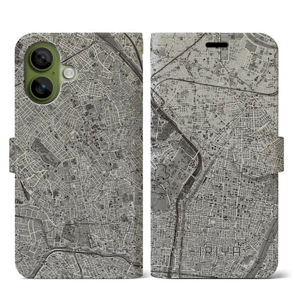 【入谷（東京都）】地図柄iPhoneケース（手帳タイプ）